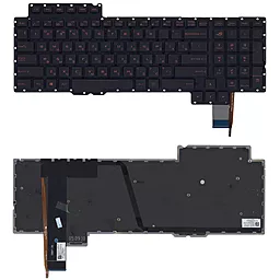 Клавиатура для ноутбука Asus ROG G752 с подсветкой  Black