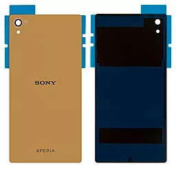 Задняя крышка корпуса Sony Xperia Z5 Premium E6833 / E6853 / E6883 со стеклом камеры Gold - фото Задняя крышка корпуса Sony Xperia Z5 Premium E6833 / E6853 / E6883 со стеклом камеры Gold