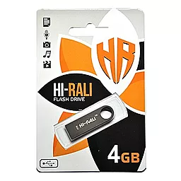 Флешка Hi-Rali Shuttle Series 4GB USB 2.0 (HI-4GBSHBK) Black - фото Флешка Hi-Rali Shuttle Series 4GB USB 2.0 (HI-4GBSHBK) Black