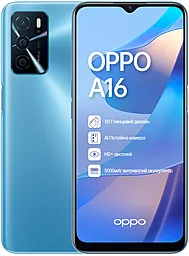 Смартфон Oppo A16 3/32GB Pearl Blue - фото Смартфон Oppo A16 3/32GB Pearl Blue
