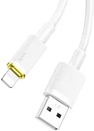 Кабель Hoco U109 USB-A - Lightning 12w 2.4a 1.2м cable White - миниатюра 2 Кабель Hoco U109 USB-A - Lightning 12w 2.4a 1.2м cable White - миниатюра 2
