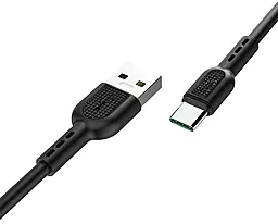 Кабель Hoco X33 Surge USB-A - Type-C 25w 5a 1м cable Black - мініатюра 4