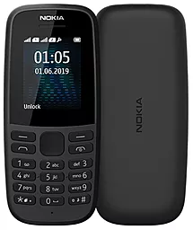 Мобільний телефон Nokia 105 Single sim 2019 (no charger) Black (16KIGB01A13)