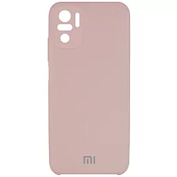 Чехол Epik Silicone Cover Full Camera (AAA) Xiaomi Redmi Note 10, Note 10s Pink Sand