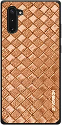 Чехол 1TOUCH Braided leather Samsung N970 Galaxy Note 10 Brown