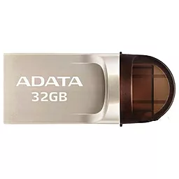 Флешка ADATA 32GB UC370 USB 3.1 Type-C (AUC37032GRGD) Golden - фото Флешка ADATA 32GB UC370 USB 3.1 Type-C (AUC37032GRGD) Golden