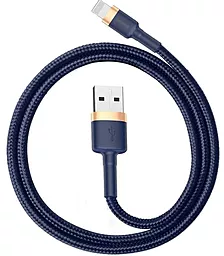 Кабель Baseus Cafule USB-A - Lightning 12w 2.4a 0.5м cable Gold/Blue (CALKLF-AV3) - миниатюра 2 Кабель Baseus Cafule USB-A - Lightning 12w 2.4a 0.5м cable Gold/Blue (CALKLF-AV3) - миниатюра 2