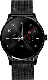 Смарт-часы UWatch K88H Metal Band круглые Black - фото Смарт-часы UWatch K88H Metal Band круглые Black