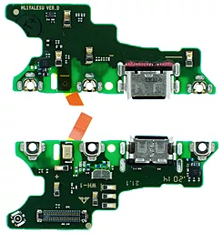Нижняя плата Huawei Nova 5T с разъемом зарядки и микрофоном, Original - фото Нижняя плата Huawei Nova 5T с разъемом зарядки и микрофоном, Original