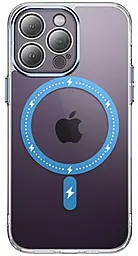 Чехол Epik TPU+PC Colorful with MagSafe для Apple iPhone 13 Pro Blue - фото Чехол Epik TPU+PC Colorful with MagSafe для Apple iPhone 13 Pro Blue