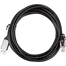 Сетевой USB-A 3.0 - RJ-45 Ethernet кабель PowerPlant 3м чёрный (CA914999)