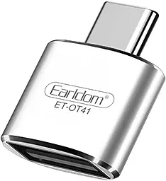 OTG-переходник Earldom ET-OT41 Type-C - USB-A Silver - фото OTG-переходник Earldom ET-OT41 Type-C - USB-A Silver