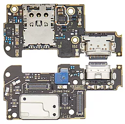 Нижня плата Motorola Edge Plus XT2061-3 з роз'ємом зарядки, SIM карти, з мікрофоном Original - знятий з телефона