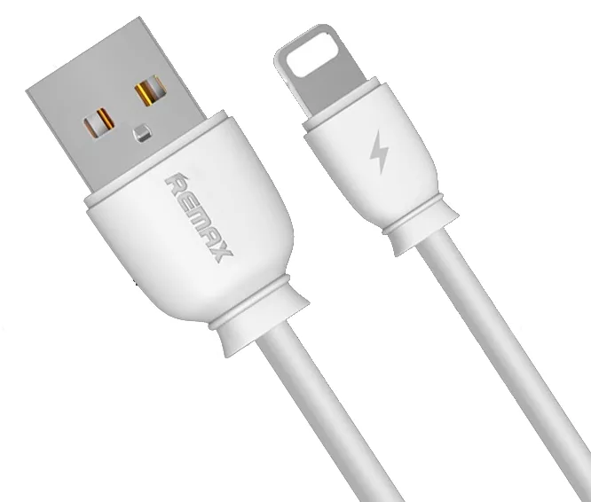 Кабель Remax Fast Charging USB-A - Lightning 12w 2.4a 1м cable White (RC-134i) - фото 2