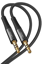 Аудио кабель XO NB-R175A AUX mini Jack 3.5mm M/M Cable 1 м black - миниатюра 3
