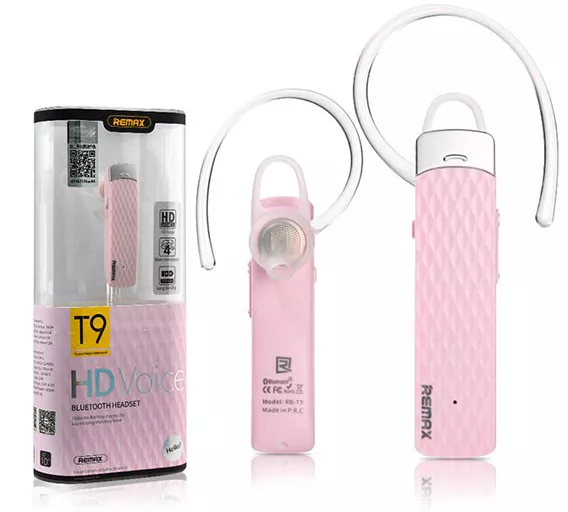 Блютуз гарнитура Remax RB-T9 Pink - фото 3