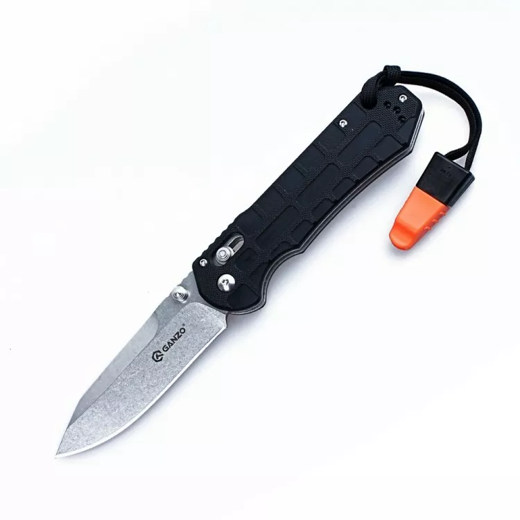 Нож Ganzo G7452P-BK-WS Black - фото 1
