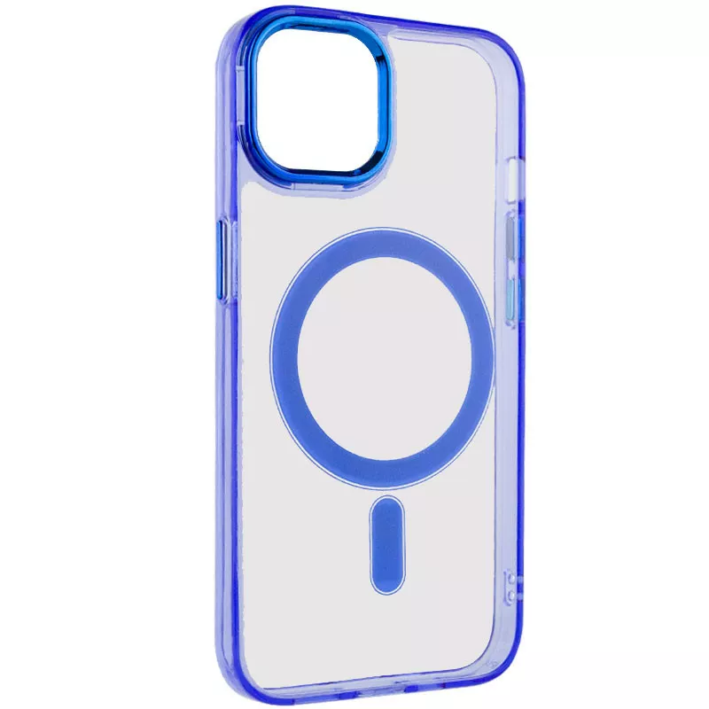 Чехол Epik Iris with MagSafe для Apple iPhone 14 Blue - фото 2