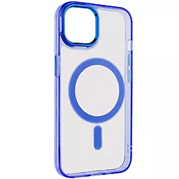 Чехол Epik Iris with MagSafe для Apple iPhone 14 Blue - миниатюра 2 Чехол Epik Iris with MagSafe для Apple iPhone 14 Blue - миниатюра 2