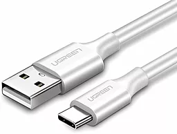 Кабель USB Ugreen US287 Nickel Plating 3A 0.5M USB Type-C Cable White