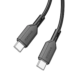 Кабель Borofone BX70 USB Type-C - Type-C 60w 3a 1м PD cable Black - мініатюра 2 Кабель Borofone BX70 USB Type-C - Type-C 60w 3a 1м PD cable Black - мініатюра 2
