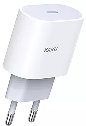 Мережевий зарядний пристрій iKaku fast charger PD20W USB-C White (KSC-541-ZHUODONG)
