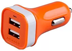 Автомобільний зарядний пристрій Momax XC USB 1.1a 2XUSB-A ports car charger orange [SXDO]