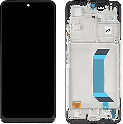 Дисплей Xiaomi Redmi Note 12 5G, Redmi Note 12 5G China с тачскрином и рамкой, (TFT), Black