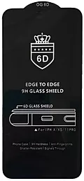 Защитное стекло 1TOUCH 6D EDGE Apple iPhone X, iPhone XS, iPhone 11 Pro Black (2000001250617)