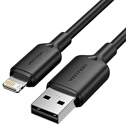 Кабель Vention USB-A - Lightning 12w 2.4a 2м cable Black (LAMBH) - фото Кабель Vention USB-A - Lightning 12w 2.4a 2м cable Black (LAMBH)
