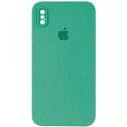 {"ru": "Чехол", "uk": "Чохол"} Silicone Case Full Camera Square для Apple iPhone X, iPhone XS Spearmint