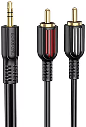 Аудио кабель Borofone BL11 mini Jack 3.5mm - 2xRCA M/M Cable 1.5 м black