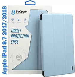 Чехол для планшета BeCover Tri Fold Soft TPU Siliconee для Apple iPad 9.7 2017/2018 Light Blue (708512) - фото Чехол для планшета BeCover Tri Fold Soft TPU Siliconee для Apple iPad 9.7 2017/2018 Light Blue (708512)