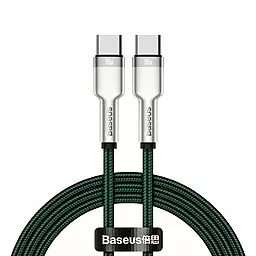 Кабель USB PD Baseus Cafule 20V 5A 2M USB Type-C - Type-C Cable Green (CATJK-D06)