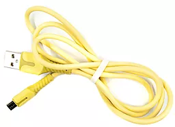 Кабель Dengos USB-A - micro USB 12w 2.4a 1м cable Yellow (PLS-M-IND-SOFT-YELLOW)