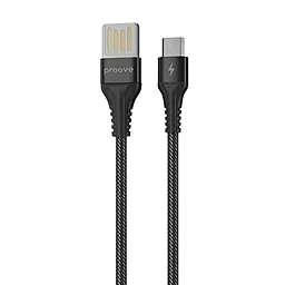 Кабель USB Proove Double Way Weft 12w 2.4a micro USB cable Black (CCDW20001301)