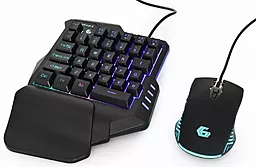 Комплект (клавіатура+мишка) Gembird GGS-IVAR-TWIN Black - мініатюра 2