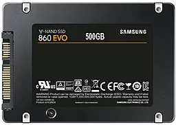 SSD Накопитель Samsung 860 EVO 500 GB (MZ-76E500B) - миниатюра 3