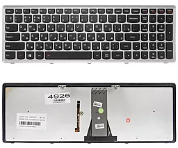 Клавіатура для ноутбуку Lenovo IdeaPad S500 S510 S510P Z510 / Підсвітка 25213767 чорна