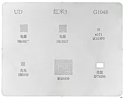 BGA трафарет (для реболлинга) (PRC) G1048 для MSM8939, PM8937, PM18937, wifi QCA19P0, SMB349, RF7459A - фото BGA трафарет (для реболлинга) (PRC) G1048 для MSM8939, PM8937, PM18937, wifi QCA19P0, SMB349, RF7459A