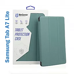 Чехол для планшета BeCover Smart Case для Samsung Galaxy Tab A7 Lite SM-T220, SM-T225 Dark Green (706457) - фото Чехол для планшета BeCover Smart Case для Samsung Galaxy Tab A7 Lite SM-T220, SM-T225 Dark Green (706457)