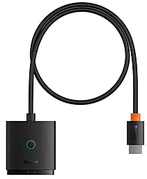 Відео спліттер AirJoy Series HDMI v2.0 4k 60hz 1m black (B01331105111-01) Baseus - фото Відео спліттер AirJoy Series HDMI v2.0 4k 60hz 1m black (B01331105111-01) Baseus