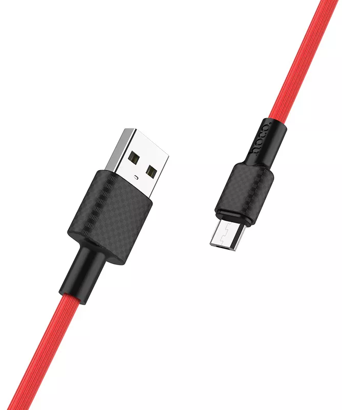 Кабель Hoco X29 Superior Style USB-A - micro USB 10w 1м cable Red - фото 2