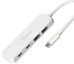 Мультипортовый USB Type-C хаб J5create USB3.2 4-in-1 white (JCH342EW-N) - фото Мультипортовый USB Type-C хаб J5create USB3.2 4-in-1 white (JCH342EW-N)