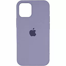 Чехол Silicone Case Full for Apple iPhone 12, iPhone 12 Pro Lavender Grey