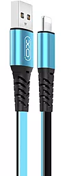 Кабель XO NB154 USB-A - Lightning 10w 1м cable Blue - фото Кабель XO NB154 USB-A - Lightning 10w 1м cable Blue