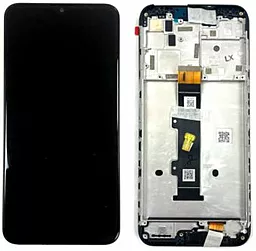 Дисплей Motorola Moto G30 (XT2129-1, XT2129-2) с тачскрином и рамкой, оригинал, Black