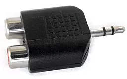 Аудио переходник ExtraDigital Aux mini Jack 3.5 mm - 2хRCA M/F чёрный (KBD1815)