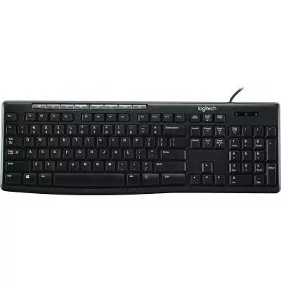 Клавиатура Logitech K200 Media Keyboard RU (920-008814) - фото 1