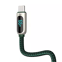 Кабель USB Baseus Display Fast Charging 66W 6A 2M Data USB Type-C Cable  Green (CASX020106) - миниатюра 2
